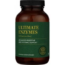 Global Healing Ultimate Enzymes Advance Digestive Support Spectrum Blend 120 Cps