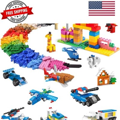 1100 PCS Building Blocks for Kids 6-12, STEM Learning Bulk Bricks Set, 147 Sh...