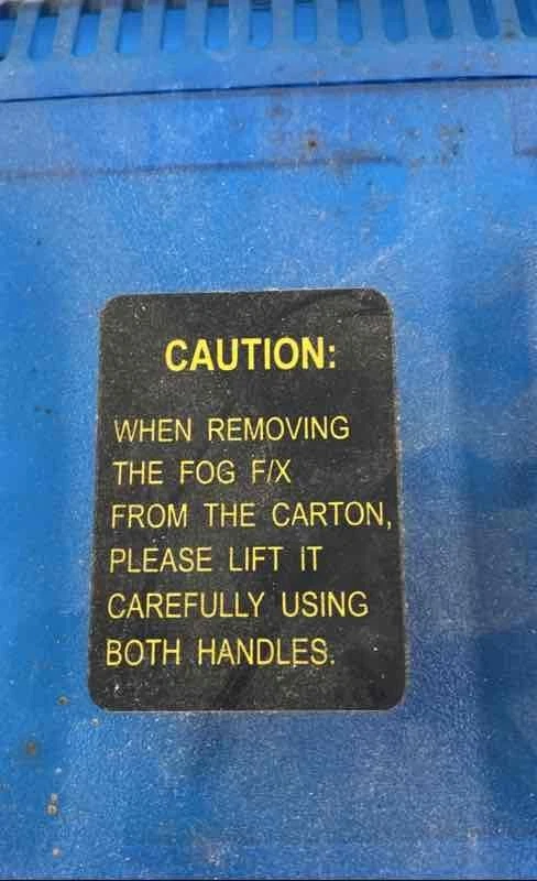 MME 1741 Blue ETL Certified Electric Wired Remote Lite F/X Fog Machine - Image 4 of 4