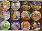 Danbury Mint Garfield Calendar Plates Complete Set Of 12 Jim Davis