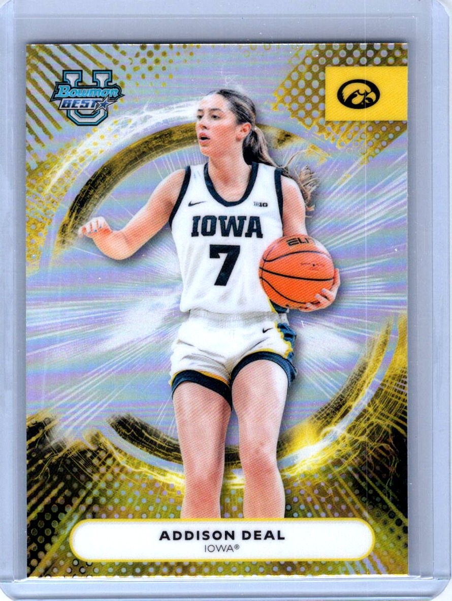 2025-26 Bowman's Best University #58 Addison Deal Refractor