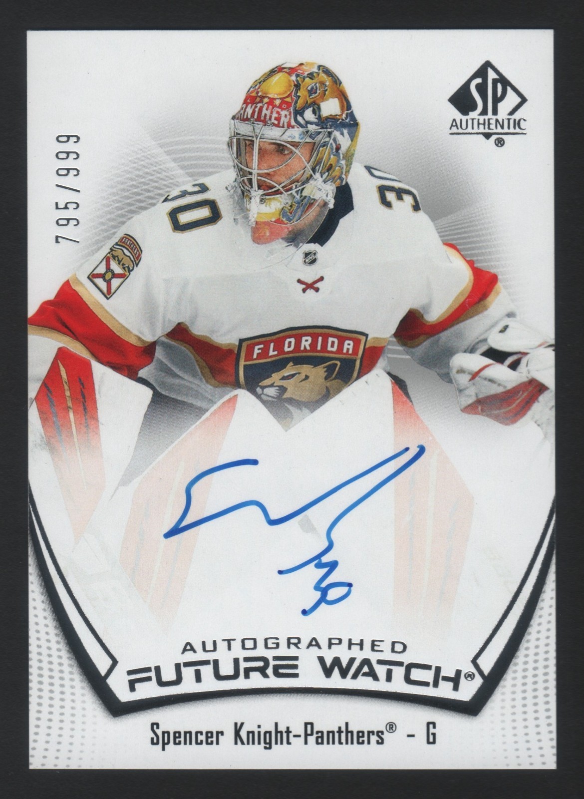 2021-22 SP Authentic SPENCER KNIGHT RC Future Watch AUTO  #D/999 Card #111