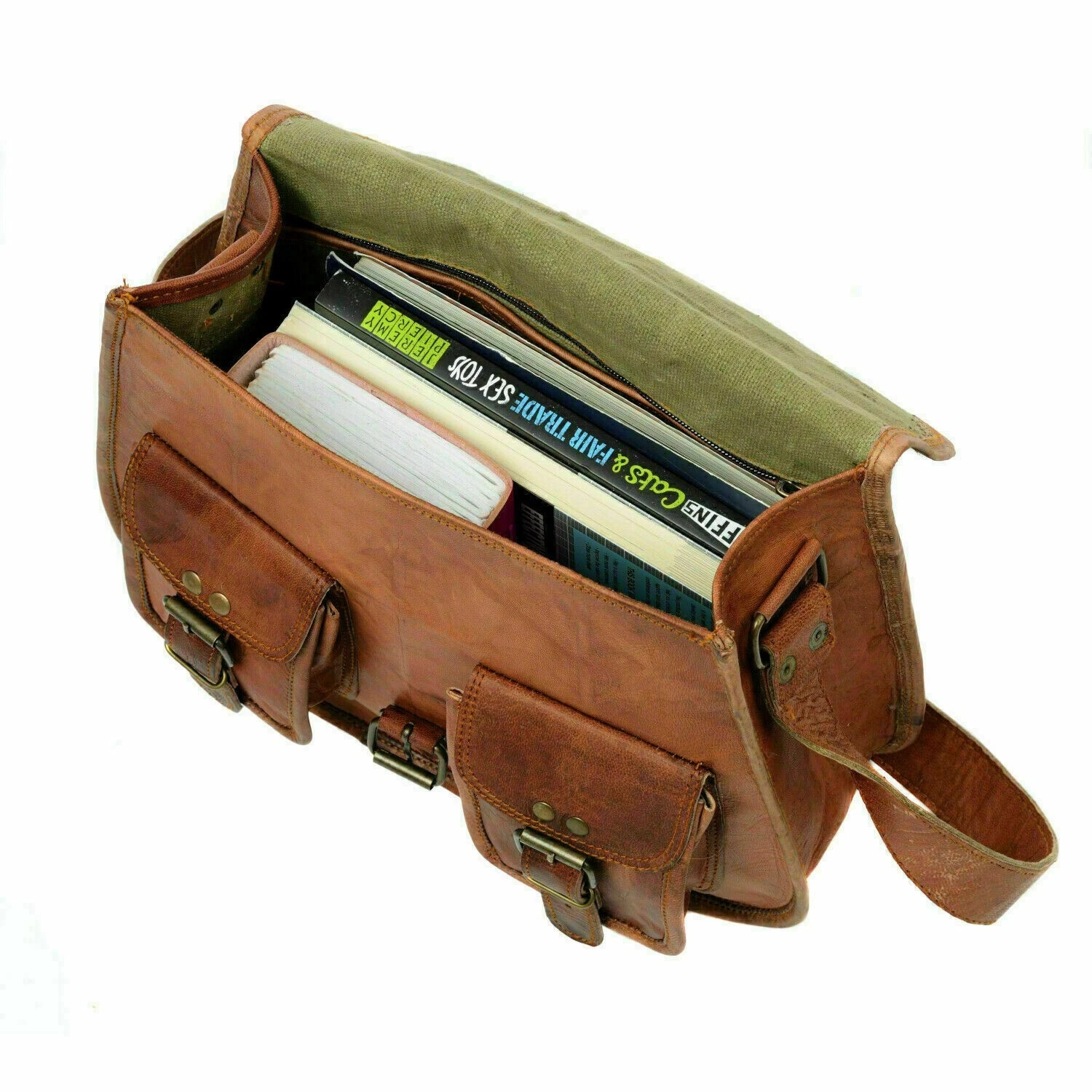 COACH Borsa donna nuova qualità vintage fatta a mano marrone tracolla pelle messenger