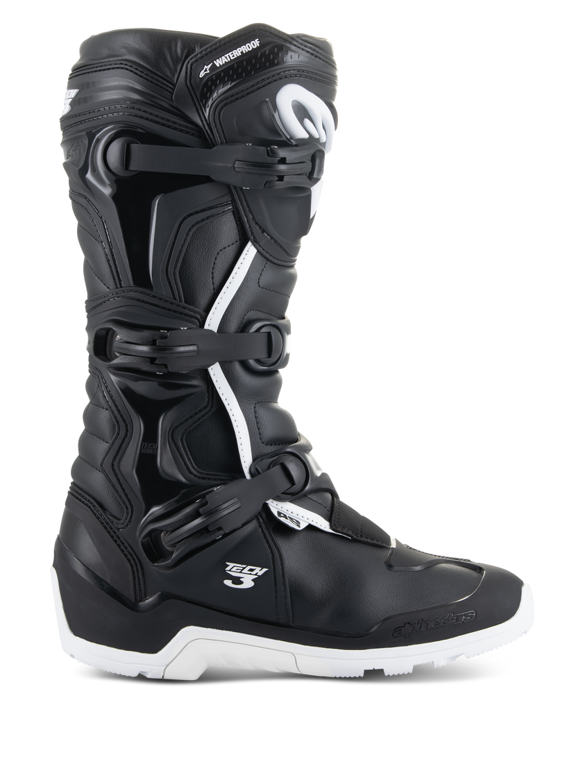 Alpinestars Tech 3 Enduro Waterproof Boots Black/White Size 9 | eBay