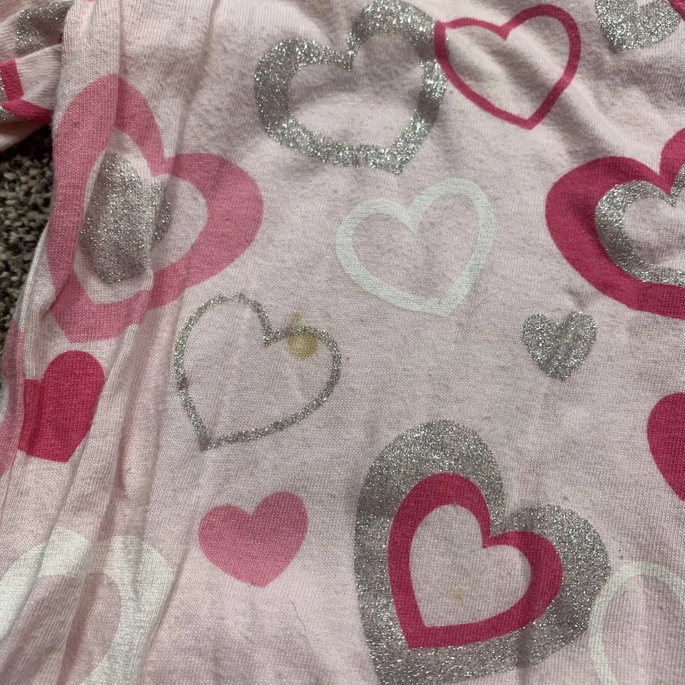 Justice Girls Grande (14) Manga Larga Con Capucha Cuello en V Rosa Corazón Suéter Pullover Foto 2 de 4