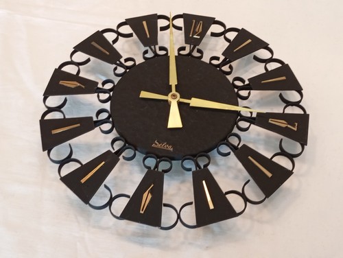 diehl wall clock wrought iron vintage clock - Picture 11 of 22
