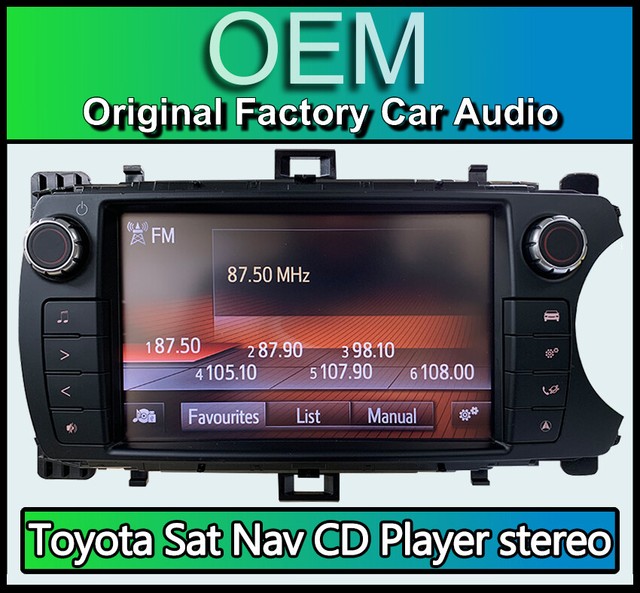 Toyota Yaris Sat Nav radio, Toyota Navigation CD player car stereo 86140-0D160 | eBay