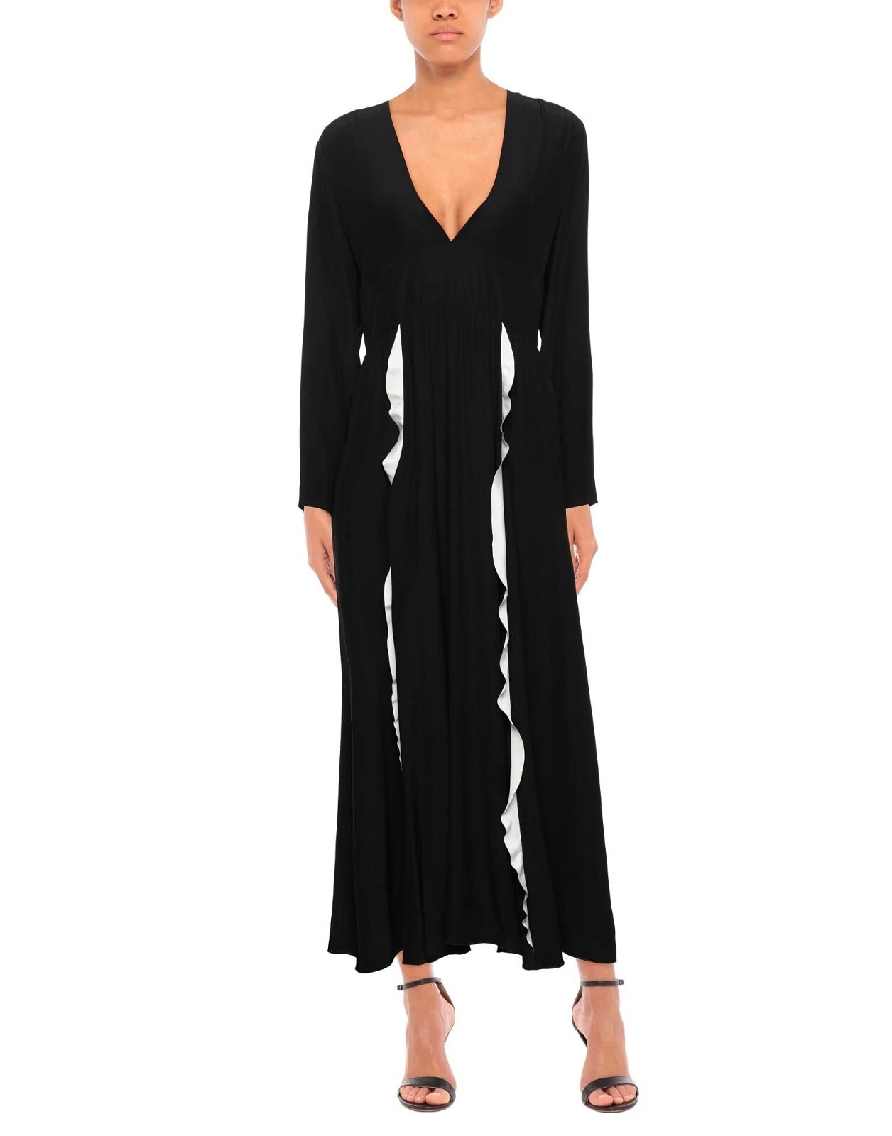 Abito Midi Rosso Valentino Arricciato Seta Crepe de China Crepe nuovo con etichette 10 U.S. al prezzo al dettaglio $1150