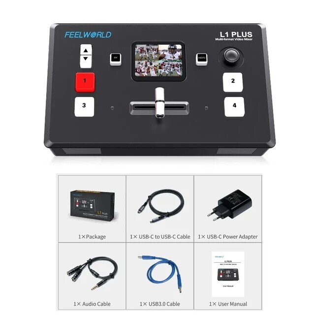 Feelworld LIVEPRO L1 PLUS 4K Multi-Camera Video Mixer