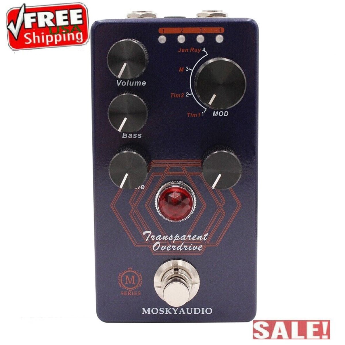 MOSKY Audio TRANSPARENT Overdrive Guitar Effect Pedal Overdrive