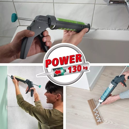 MG 100 HEAVY DUTY SILICONE SEALANT MASTIC CAULKING GUN ADHESIVE 310ML - Picture 4 of 6