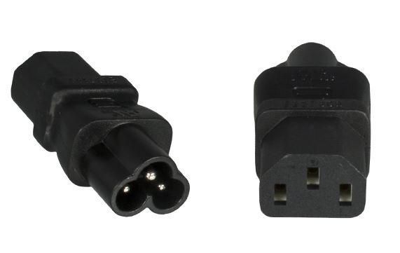 Adattatore Alimentazione IEC320 C6 a C13 F-F - Soluzione Professionale IT