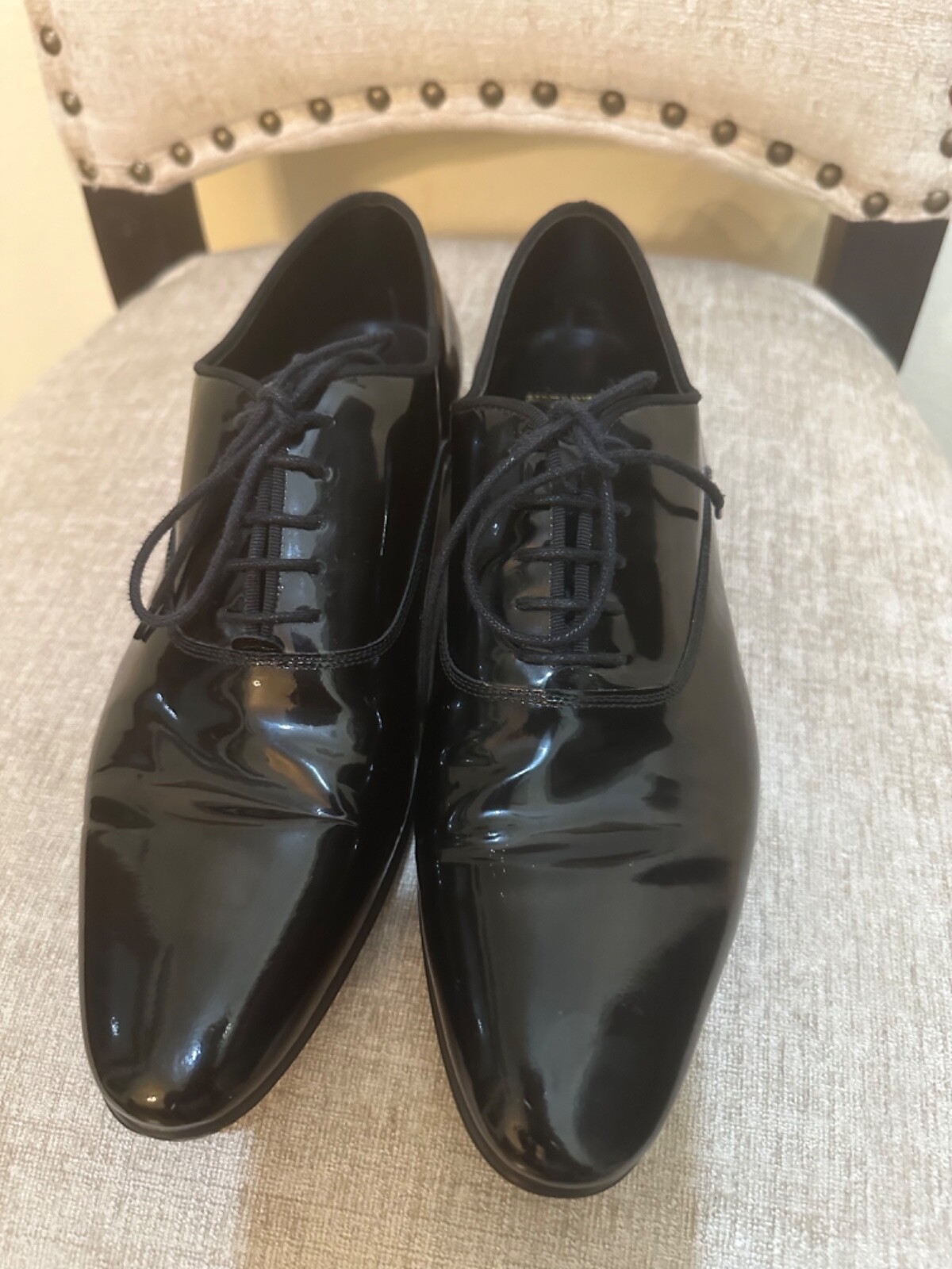 SAINT LAURENT Paris "LULU 20" pelle BALMORALS OXFORD scarpe donna EU 37 5US 7