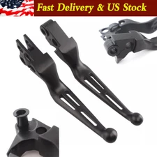 Motorcycle Black Slotted Brake Clutch Levers For Harley Sportster XL 883 1200