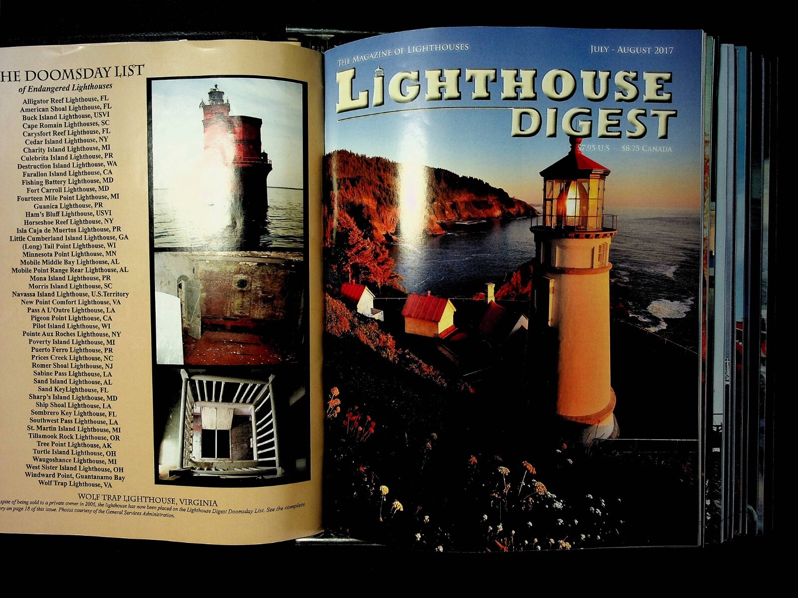Lighthouse Digest Magazine Binder with 15 Issues, See Description