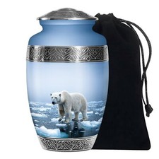 Polar Bear Urn For Ashes Adult Male Large Urns For Human Ashes Adult 10 Inch