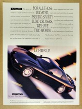 1993 Mazda RX-7 'Lighten Up.' vintage print Ad