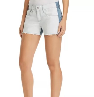 Rag & Bone Double Blues Two Tone Cut Off Jean Shorts size 27 NWT