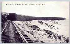 Postcard Snow Sheds on the Moffat Line Colorado, 12,000 ft above Sea Level D146