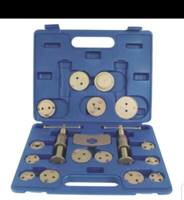 Universal Brake Caliper Piston Rewind Tool Kit 18 Piece Set