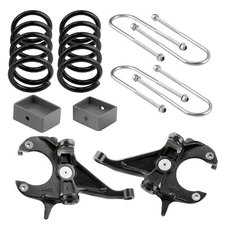 5" Front 4" Rear Drop Lowering Kit For Chevy S10 GMC S15 V6 2WD 1982-04