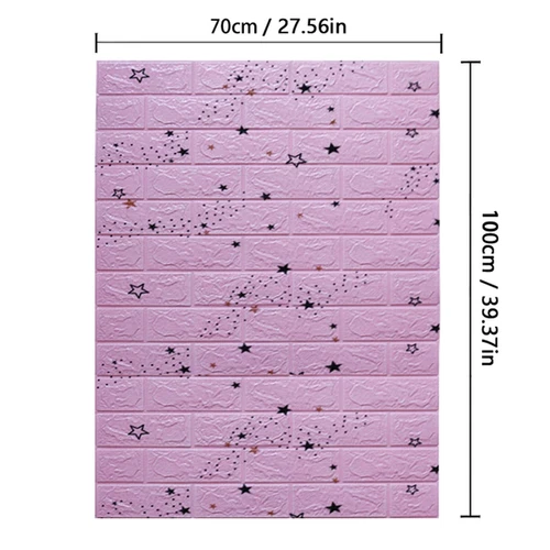 70Cm*10M 3D Brick Pattern Wall Sticker Self-Adhesive Panel Waterproof - Picture 24 of 55