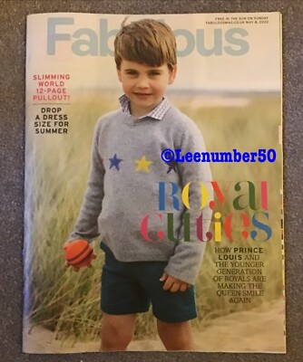 FABULOUS Magazine Royal Cuties 8/5/22 New Uk Prince Louis Jay Blades Sara Pascoe