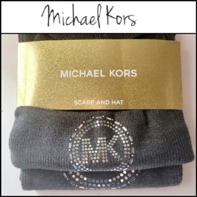 NEW! MICHAEL KORS Embellished Bling Hat & Scarf 2pc. Gift Set. Michael Kors - Brandclub - Michael Kors Women main image 4
