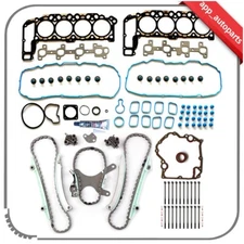 For 00 01 Dodge Dakota 4.7L Timing Cover Gasket & Chain Kit Head Gasket Bolt Set