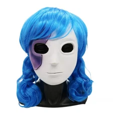Sally Face Mask and Wig Sal Fisher Costume  Horror Combo Cosplay