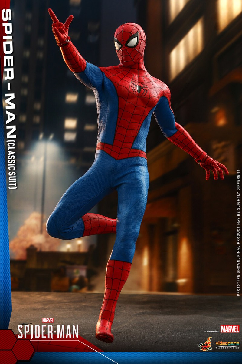 Hot Toys VGM48 Marvel Spider-Man Scale 1/6 Action Figure Classic Hot Toys VGM48 Marvel Spider-Man Scale 1/6 Action Figure Classic