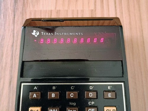 Texas Instruments TI-59 Calculator Works w Master Library, Case, Cards - Afbeelding 2 van 6
