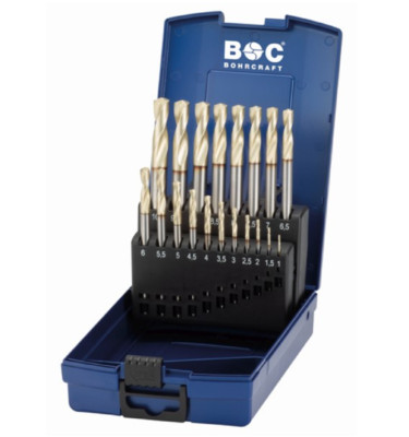 Spiralbohrersatz 19 tlg M42 HSS-E (Co8) für Hardox - (1.0 bis 10 mm)