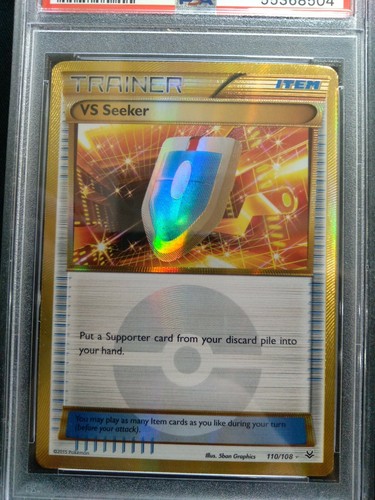 Graded PSA 9 2015 Pokemon XY VS SEEKER #110 Roaring Skies MINT - Picture 2 of 4