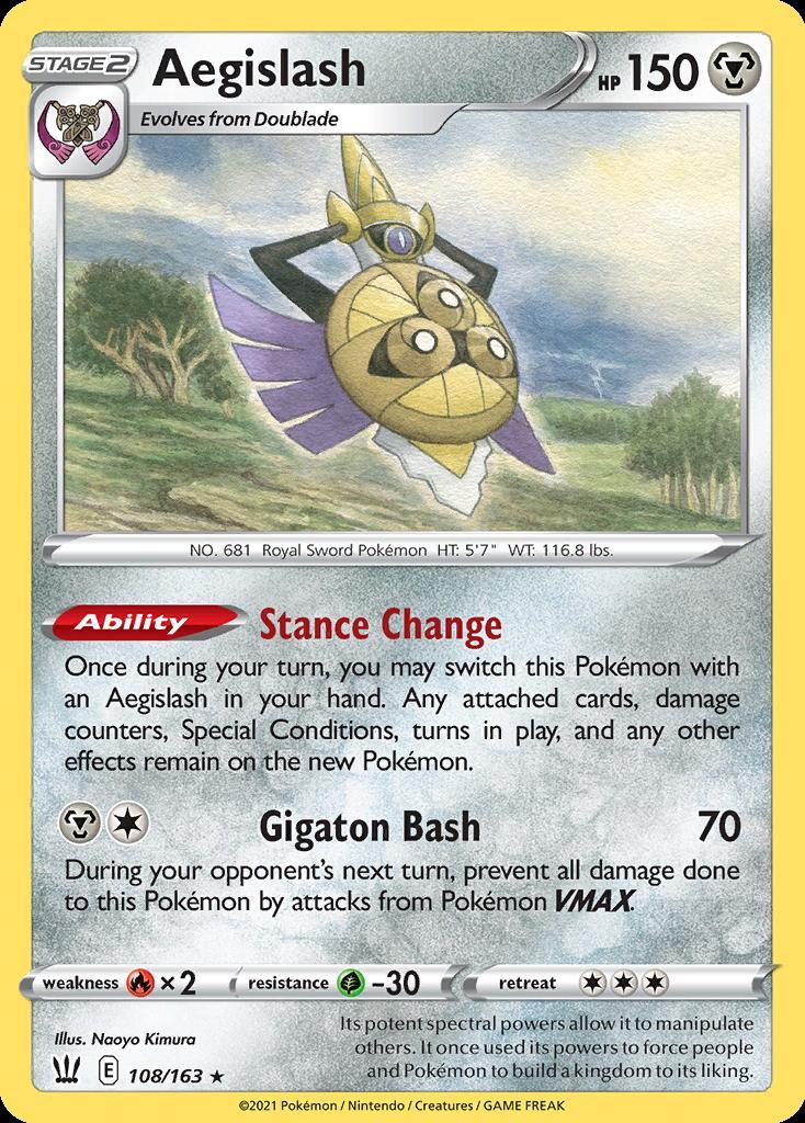 Pokemon Aegislash (108/221) Battle Styles LP