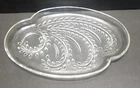 Vintage Federal Glass Homestead Glass Snack Plate Wheat Pattern Set Of 8