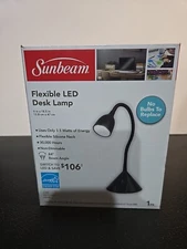 Sunbeam Flexible Neck LED Desk Lamp - Black 