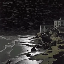 "Brut Noir" Dr. Shrinker, Art Poster Giclee Print 17 x 22