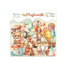 PLAYTIME 60pc Paper Die Cuts Ephemera Mintay Papers Scrapbook Journal Baby Party