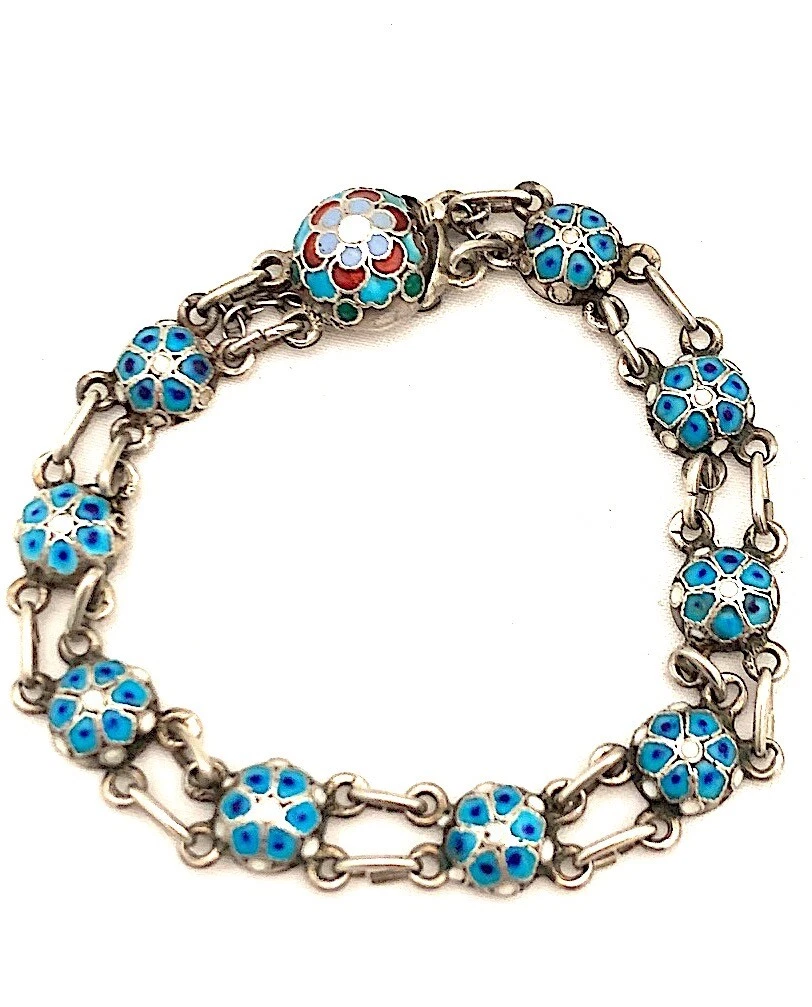 Enamel flower deals bracelet