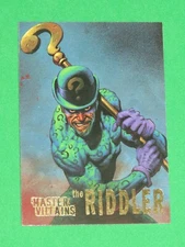 1995 Skybox DC Batman Master Series VILLAINS INSERT THE RIDDLER #4 CARD SINGLE