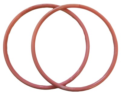 Pair of 9'' Rose Pink Marble Marbella Plastic Acrylic Craft Handbag Purse Handles