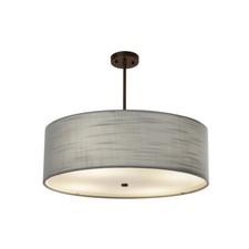 Justice Design Fusion 8.5" LED Flush Mount, Black/Opal - FSN-4180-OPAL-MBTX