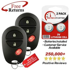 2 For GQ43VT20T Toyota Tundra Keyless Entry Remote Car Key Fob 3 Button