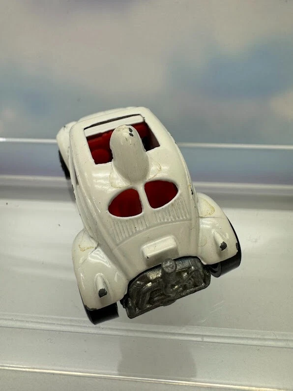 Volkswagen Hot Wheels Mattel 1983 vintage pilotos reales blanco Baja Bug Blazin' Foto 4 de 4