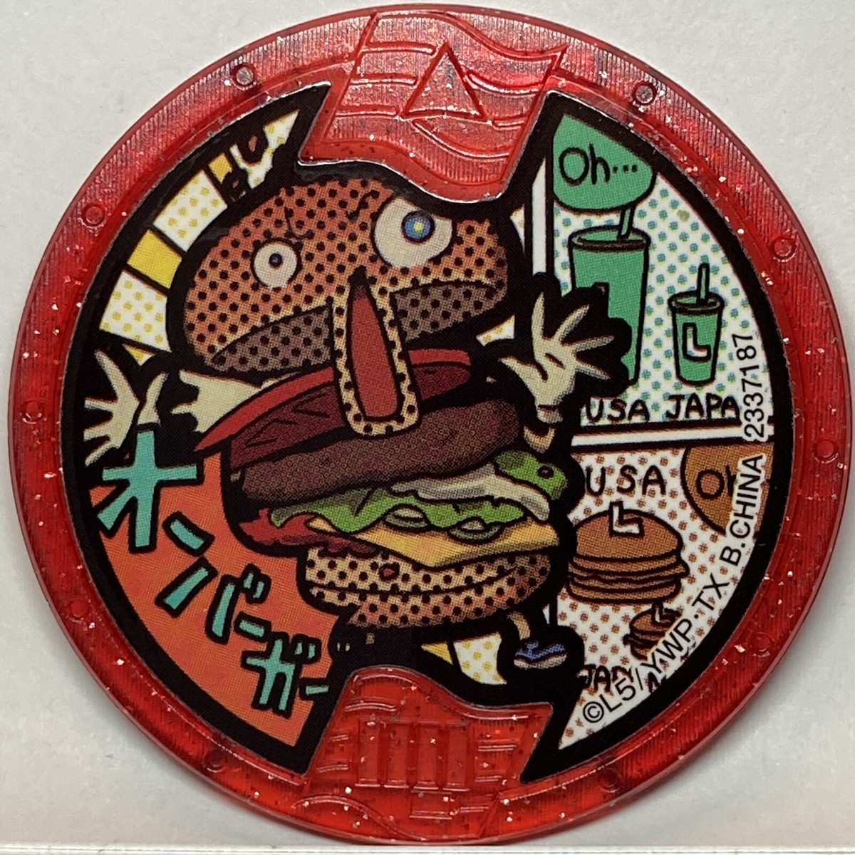 YoKai Watch Medal Oh Bah Gah! Merican Medals Japanese Yo-kai