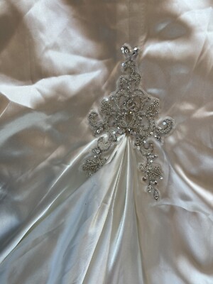 galina signature wedding dress Davids Bridal Halter Ivory 2 | eBay