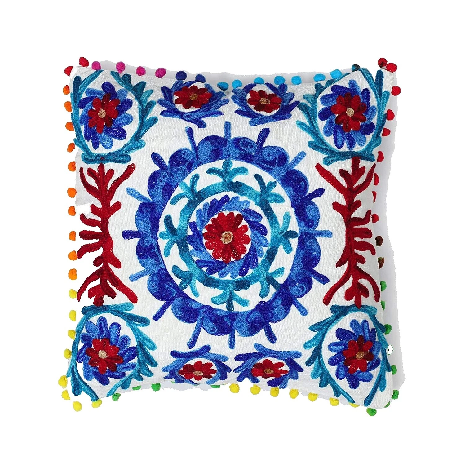 Floral Multicolor 100% Algodón Almohadas de Decoración para el Hogar