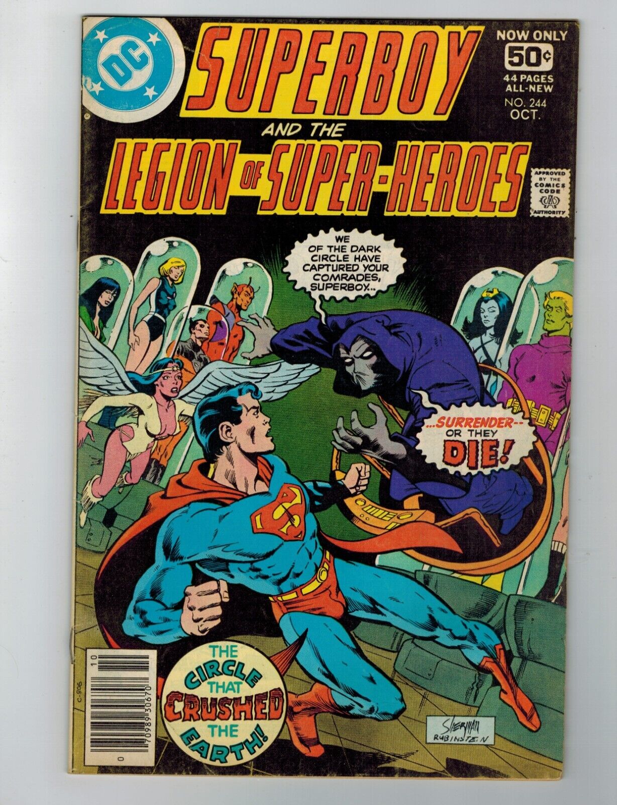 Superboy and the Legion of Super-Heroes #244 Comic Book October 1978 DC Comics