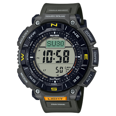 Casio PRG-340-3ER Pro Trek Solar Mens Watch 53mm 10ATM for sale